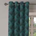 thumbnail image 3 of Ambesonne Grommet Curtain, , 50"x72", Teal and Charcoal Grey, 3 of 5