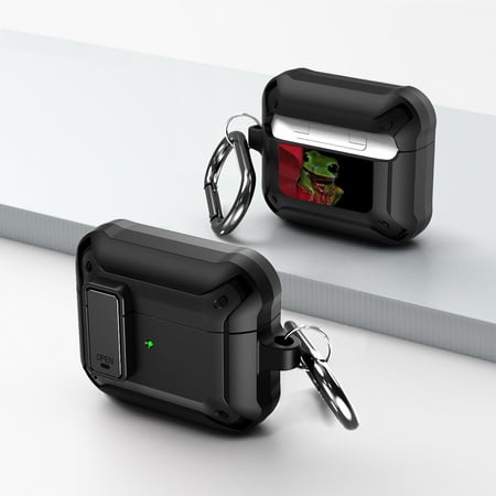 Duo Shield Secure Lock Designed For AirPods 3rd Gen With Hook  Black/Black price history on PriceWatchPro