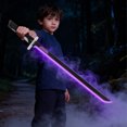 thumbnail image 3 of Sound Spark Sword Cool Rechargeable Sword with LED Light Sound Spray Effects for Stage Performance Role Playing, 3 of 7