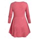 thumbnail image 3 of Camiseta Swing Talla Extra a Cuadros Rosegal  Mangas largas de talla grande, 3 of 5