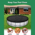 thumbnail image 4 of Heavy Duty 4FT Round Pool Cover Heavy Duty Waterproof Round Pool Cover for Above Ground Pool Windproof Rope, 4 of 9