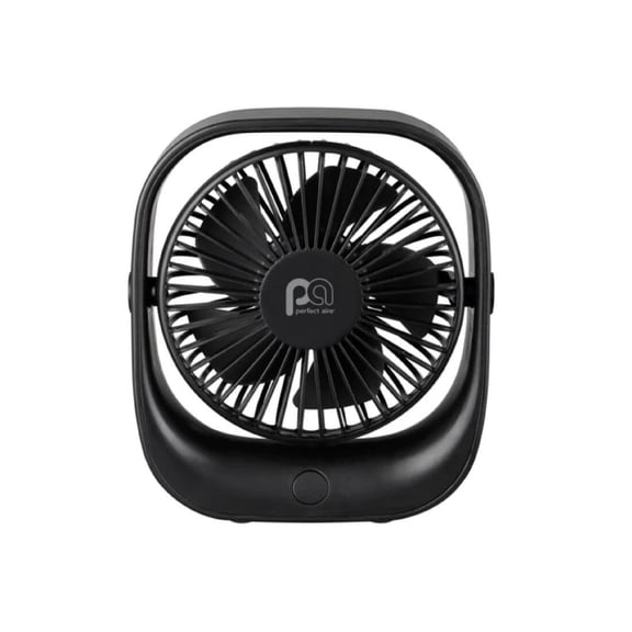 Ventilador recargable USB PerfecTaire 1pafd5r negro 5W