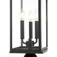 thumbnail image 3 of Elegant Lighting Shepard 8 X 23.5" Outdoor Post Light In Black, 3 of 7