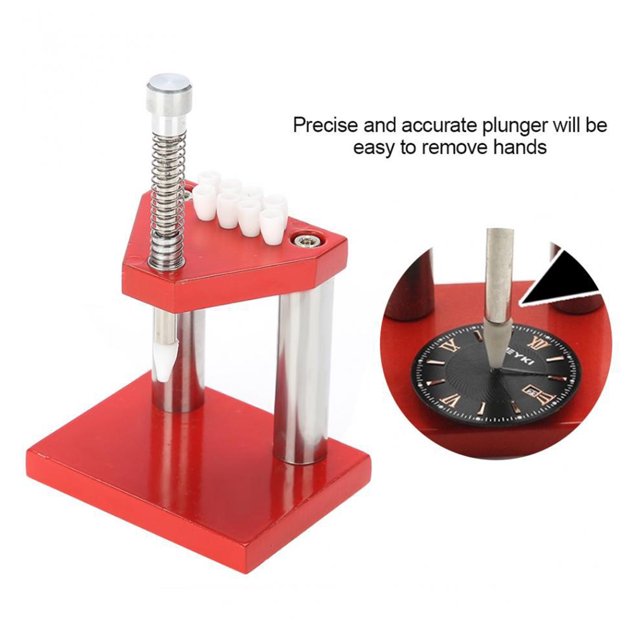 Removedor de agujas de mano para reloj Ehuebsd Herramientas de precisión Color Rojo