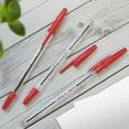 thumbnail image 6 of BAZIC Ballpoint Pen Pure Red Color Stick Pens, 1.0 mm, (12/Pack), 1-Pack, 6 of 7