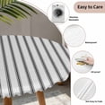 thumbnail image 5 of Fitted Tablecloth for Round Table,Grey White Stripes Modern Minimalism Table Cover with Elastic Edge Waterproof Table Cloth,Geometric Striped Art Circle Table Covers for Kitchen Indoor Outdoor Picnic, 5 of 9