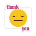 thumbnail image 1 of Speechless Cute Online Chat Face Cartoon Thank You Stickers Quote Grateful, 1 of 3