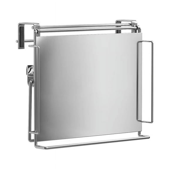 Stainless Steel Foldable Countertop Storage Rack for Kitchen, Space-Saving Design Extends Countertop Utility