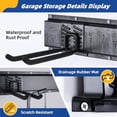 thumbnail image 5 of Garage Tool Organizer Wall Mount 48 Garage Wall Organizer Heavy Duty Garden Tool Organizers with Adjustable Hooks 400 lbs Garages Organization Anti-Rust Garden Tool Storage Rack for Yard and Shed, 5 of 7