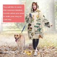 thumbnail image 4 of Colorful Mushroom Label Light Pattern Wearable Oversized Blanket,Wearable Blanket Hoodie for Adults,Cozy Hooded Blankets with Super Pockets,Super Warm Fuzzy Pullover for Women & Men, 4 of 6