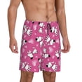 thumbnail image 2 of Fotbe Love Dog Pajama Shorts for Men, Men's Pajama Bottoms, Sleepwear,Short Pajama Pants-Small, 2 of 9
