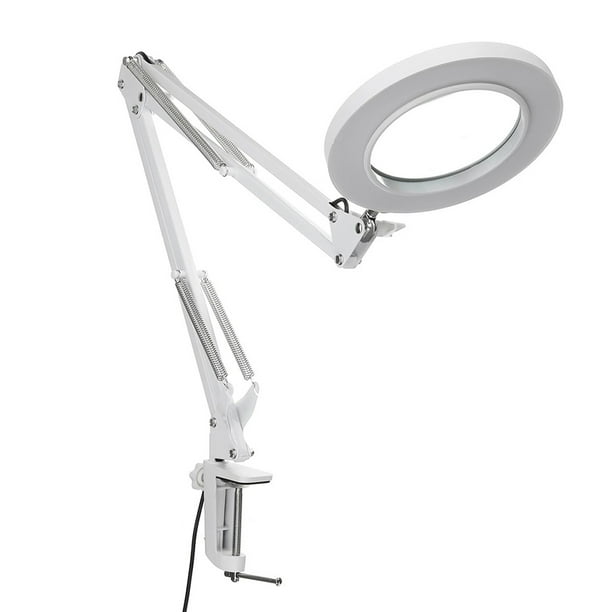 LED Magnifying Lamp Metal Swing Arm Magnifier Lamp Stepless Dimming 3