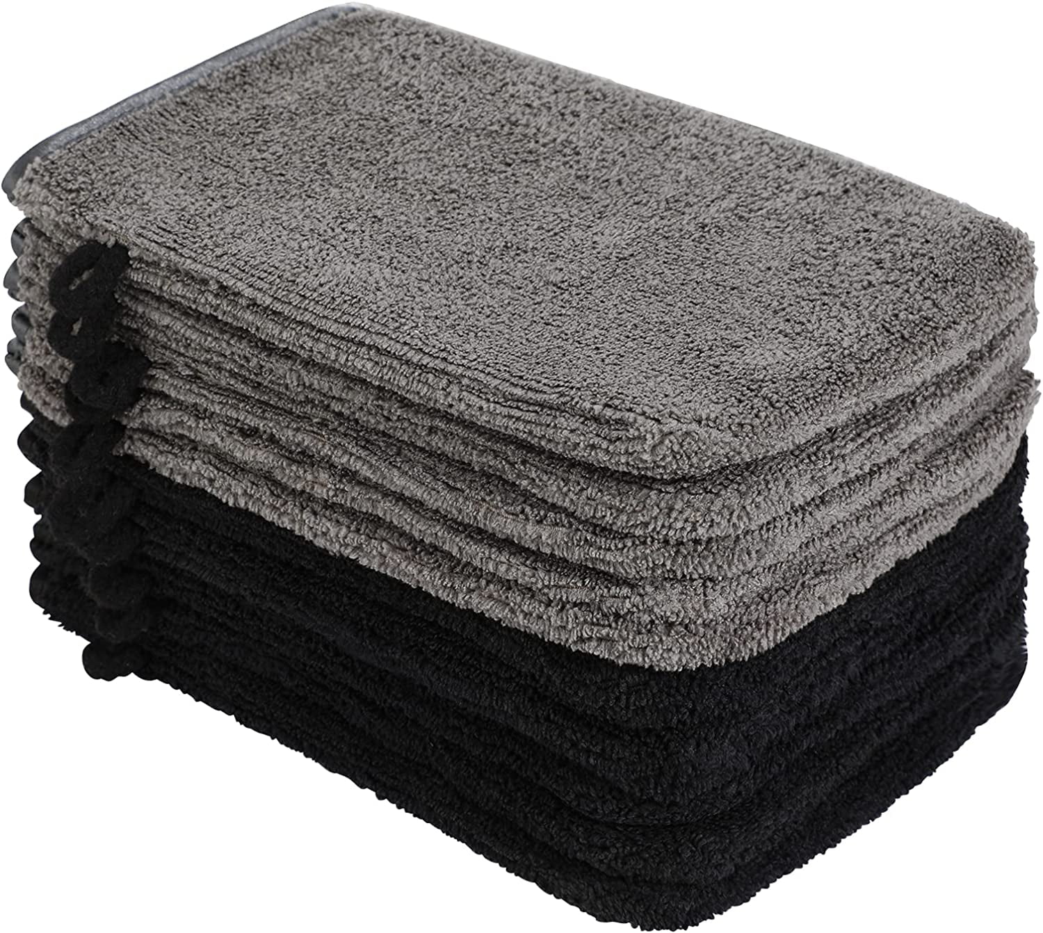 10pcs Microfibre Body Wash Mitts Set Makeup Remover Gloves Bath SPA Cloth, 6 x 8 inches