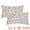 Grey, variant on Unique Bargains Set of 2 Wild Flower Decorative Cushion Cover White 18" x 18"