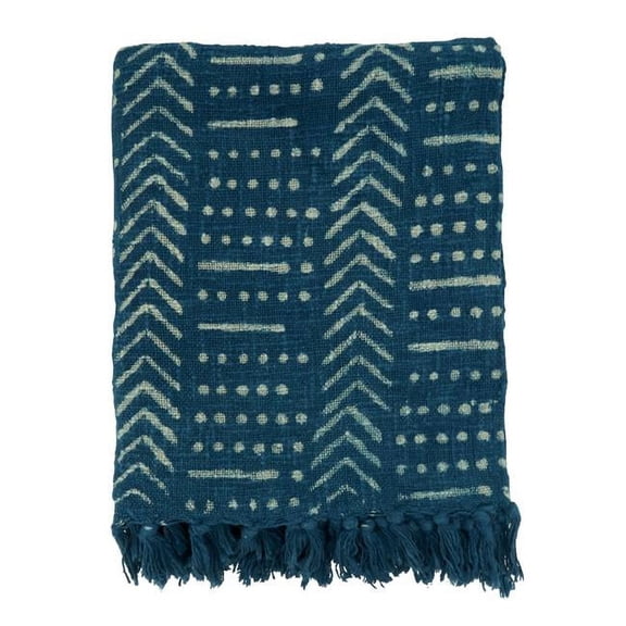 50 x 60 in. Mudcloth Throw Blanket