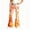 00##-Orange2584, variant on Kiijoy Girls Polka Dot Flare Pants Casual Fit Bootcut Pants Trousers, Sizes 5-6