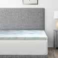 thumbnail image 1 of Shunda K 2" Gel and Aloe Infused Memory Foam Mattress Topper Queen, 1 of 7
