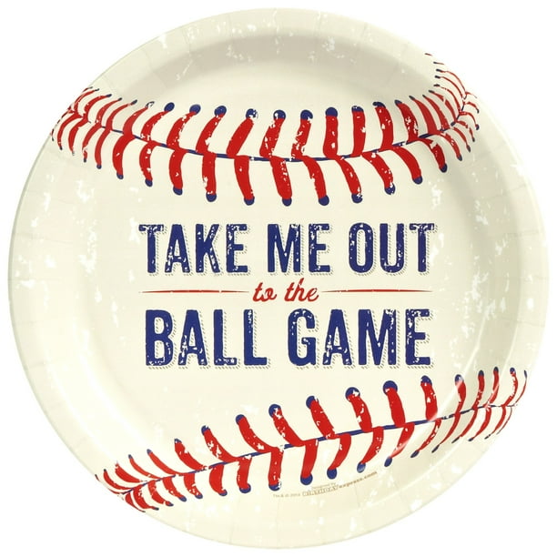Baseball Time Dinner Plates (24)