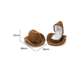 thumbnail image 2 of 2 Cajas Sombrero Vaquero Para Anillo De Compromiso Y Collar Xtellar cafe, 2 of 4