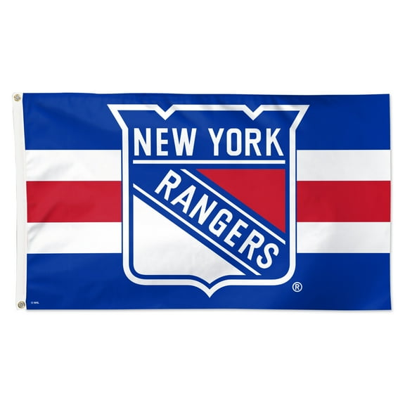 WinCraft New York Rangers 3' x 5' Team Stripe Deluxe Single-Sided Flag