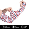thumbnail image 3 of Lsque red blue Snow Mountain Cooling Arm Sleeves for Men & Women -Compression Sleeves to Cover Arms for Working,Sun Sleeves for UV Protection,Breathable, Moisture-Wicking, 3 of 8