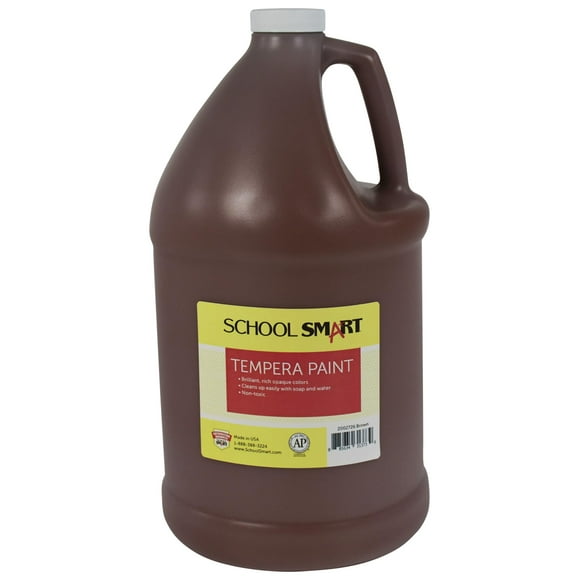 Botella Paint School Smart Tempera Brown de 1 galón