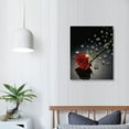 thumbnail image 3 of Nawypu Black And White Red Rose Poster Canvas Painting Wall Art Living Room Bedroom Home Decoration Mural, 3 of 4