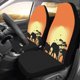 thumbnail image 2 of ABPHQTO Juego de 2 fundas de asiento de coche cebra elefante jirafa salvaje Universal Auto asientos delanteros Protector apto para coche, SUV sedán, camión, 2 of 3