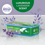 Swiffer Sweep + Mop, Wet Pads Refill, Floor Cleaner, Cleaning Cloths, Lavender, 24 Count