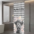 thumbnail image 3 of Black Cow Floral Window Privacy Film, Black Buffalo Plaid Farmhouse Animals Static Cling UV Sun Blocking Tint Film Heat Control Windows Films for Bedroom Bathroom, Window Stickers 29.5"x78.7", 3 of 7