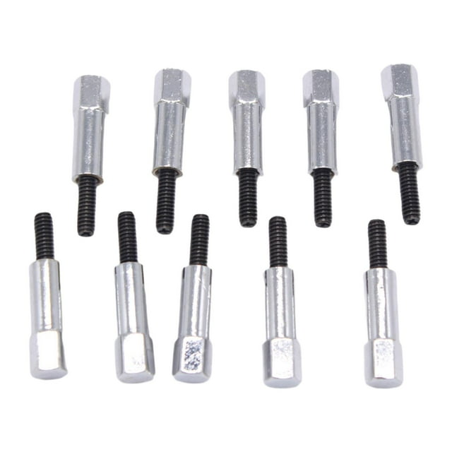 10x Pernos De Tapa De Válvula De Motor De Repuesto De Metal Cromado Para