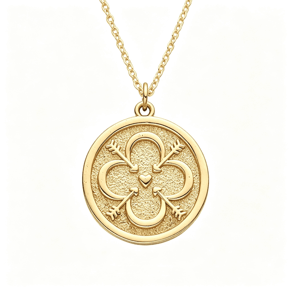 DESIGNICE Dainty Necklace Initial Necklace for Women Round Moon Star Clover Pendant Chain Coin Necklaces Dainty Necklace
