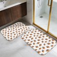 thumbnail image 5 of Football Silhouette Brown Pattern Bath Mat Set Of 2,Non-Slip Rug for Bathroom,Kitchen,Bedroom,Entrance, 30x17 and 23.5x15.7 Inches, 5 of 5