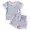 Blue, variant on Infant Girls Set Short Sleeve Evening Summer for Girls Relaxed Comfortable Drawstring Lovely Shorts Set
