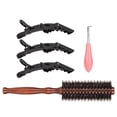 thumbnail image 2 of Oubit Ensemble de Brosses à Cheveux Rondes à Poils, Brosse Ronde en Bois Ensembles de Brosses Rondes à Poils Brosse Ronde en Bois Conçue pour les Professionnels, 2 of 9
