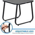 thumbnail image 3 of Dextrus 3 Pieces Outdoor Bistro Set - 2 Rocking Chairs with Glass Coffee Table ( Brown ) for Outdoor Indoor, 3 of 6