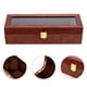 thumbnail image 2 of EeaseMX 1 caja de reloj vintage de madera con 6 ranuras para guardar relojes., 2 of 7
