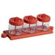 thumbnail image 3 of Caja de condimentos Tarro de especias de plástico para cocina Recipiente de almacenamiento de condimentos a prueba de polvo con cuchara, Rojo Inevent HA004571-03, 3 of 7