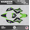 Green-purple, variant on Kalair GFX Graphics Kit for Kawasaki KLX110 (2010-2023) Warrior Series