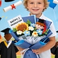 thumbnail image 7 of Luoshdecor Happy Graduation Flower Bouquet,Artificial Knitted SunFlower Bouquet with Cap Gift for Graduation Party Supplies, 7 of 7