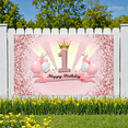 thumbnail image 3 of Pink Balloons Banner 1st Birthday Decorative Design Celebration Backdrop for Kids Party Indoor Decoration Photo Shoot, 3 of 8