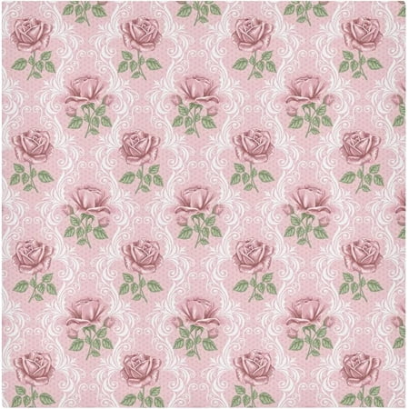 

Cloth Napkins Set of 4 Vintage Pink Rose Washable Polyester Kitchen Dinner Napkins Cloth for Holiday Festive New Years Wedding Decor Everyday Use