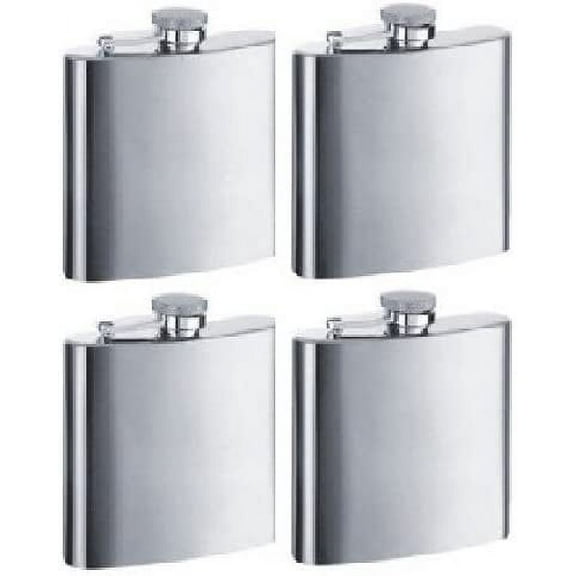 Gifts Infinity set of 4 8oz Stainless Steel Groomsman Flask