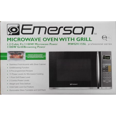 Emerson 1100w Microwave Oven With Grilling Feature 1 2 Cu Ft Emerson 1100w Microwave Oven With Grilling Feature 1 2 Cu Ft