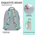 thumbnail image 5 of Cute Pitbull Terriers Dog and Flowers Backpack for School,Cute School Bag,Schoolbag with Adjustable Shoulder Straps & Padded Back,15.3"x11"x6.7", 5 of 6