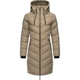 thumbnail image 5 of Marikoo Women's Winter Coat with Hood - Quilted, Long Puffer Jacket - Thigh-Length - Armasa, 5 of 9