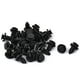 thumbnail image 1 of 30Pcs Remaches de Parachoques Guardabarros Grapas Negro 9x18x16mm, 1 of 1
