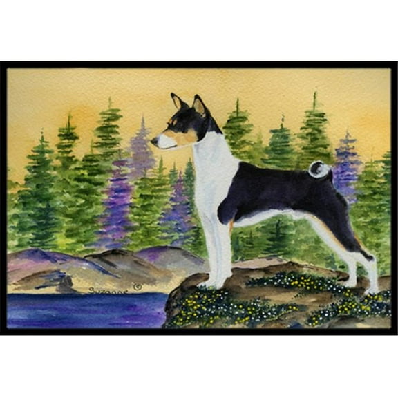 Basenji Indoor Or Outdoor Doormat - 24 x 36 in.