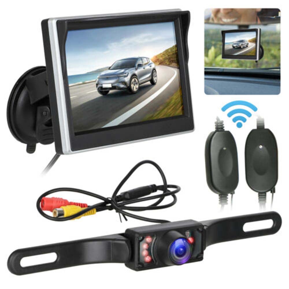 Backup Camera for Car 170 Degree Super Wide Angle Reverse with Full Color Waterproof Night Vision for Car truck and Lorry MPV Buyee Car Rear View Kit 4.3 TFT LCD Monitor 