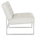 thumbnail image 4 of OSP Home Furnishings Anthony 26” Wide Chair with Chrome Base and Cream Faux Leather Fabric, 4 of 10